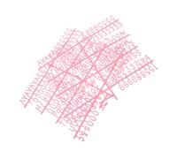 DRESSOOS 2 Pcs Plastic Letters for Felt Letter Board Versatile Design Pink Colour Stylish and Minimalist for Home Decor and Office Use