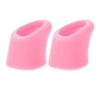 DRESSOOS 2 Pieces Pink Silicone Teapot Spout Sleeves Dustproof Heat-Resistant Kettle Spout Protectors with Dual-Ended Design for Kitchen and Tea Serving