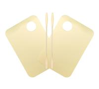 DRESSOOS 2 Set Acrylic Makeup Tool Makeup Palette Spatula Lightweight Pigment Blending Easy to Carry for Nail Art