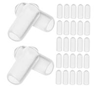 DRESSOOS 200pcs Headband Rubber End Caps for Diy Hair Accessories 3.0mm Inner Diameter Compatible 4mm Headbands Flexible and Sturdy Clasp Covers for Hair Hoops and