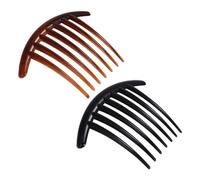 DRESSOOS 20pcs Black and Coffee Plastic Hair Side Combs with Simple Design for Women and Girls, Easy to Insert and Remove Hair Accessories Suitable for Daily Use and Dances