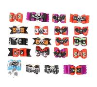 DRESSOOS 20pcs Dog Bows for Small Dogs Halloween Puppy Bowties Pet Grooming Hair Decor