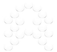 DRESSOOS 20pcs Glass Dome Nail Practice Cards for Organizing and Showcasing Nail Polish Colors, Multipurpose Domes with Aesthetic Appeal for Home and Salon Use