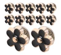 DRESSOOS 20pcs Metal round Snap Fasteners Exposure Buckle Flower Button Covers for Sewing Women Blouses Shirts Dress Coat Clothing Shawl