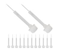 DRESSOOS 20pcs Nail Polish Brush Applicators Nail Polish Applicator 1.97x0.39x0.39in Comfortable Grip Even Application Pp Material