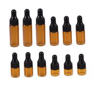 DRESSOOS 20pcs Refillable Essential Oil Bottles 1ml 2ml 3ml 5ml Travel Dropper Bottles Pipettes for Aromatherapy and Massage