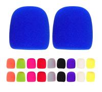 DRESSOOS 20pcs Thick Microphone Windscreen Sponge Covers, Reusable Colorful Mic Protective Wind Muff for Home KTV Karaoke, Non-Disposable Microphone Windproof Sponge Sleeve 10 Colors