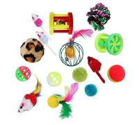 DRESSOOS 24pcs Interactive Kitten Toys Bells and for Indoor Cats Engaging Cat Playtime Accessories to Hunting Instincts and Promote Healthy Activity