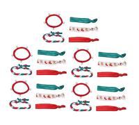 DRESSOOS 25pcs Christmas Hair Ties Elastic Design Festive Scrunchies and Hair Ropes for Girls for Holiday Parties and Everyday Use