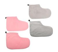 DRESSOOS 2pairs Thermal Insulation Footmuffs Comfortable Wax Therapy Treatment Foot Covers Cotton Warmer for Home Spa Use