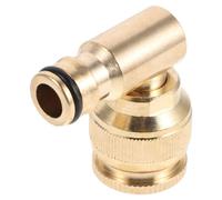 DRESSOOS 2pcs 90 Degree Garden Hose Elbow Connector, 3/4 Inch Thread Quick Connect Adapter, Anti-Kink Pipe Fitting, Smooth Swivel for Outdoor Taps