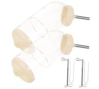 DRESSOOS 2pcs Automatic Water Feeder for Pets Bunny and Hamster Water Bottle Rolling Design Leak and Easy to Clean for Guinea Pigs and Animals