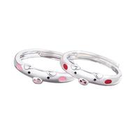 DRESSOOS 2pcs Cute Pig Rings for Women, Alloy Material Delicate and Unique Design, for Engagement Or Graduation