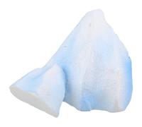 DRESSOOS 2pcs Decorative Fake Iceberg Foam Sculpture with Realistic Design, Small Desk Iceberg Model for Tabletop Ornament and Cake Baking Decoration, Simulation Foam Rockery for Aquarium