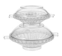 DRESSOOS 2pcs Floating Candle Mold Set for Scented Candle Making Plastic DIY Mold 5x2.8cm for Home Decor