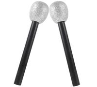 DRESSOOS 2pcs Glitter Bubble Microphone Fake for Boys and Girls Party Favors Photo Booth Props Festival Toys