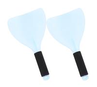 DRESSOOS 2pcs Hairspray Mask Shield Anti-slip Cover 12.6x6.1x2.36 Inch Plastic with Sponge Handle Suitable for Home and Salon Use Family Friend Using Perfumes and Other Sprays Random Color