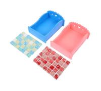 DRESSOOS 2pcs Hamster Cage Accessories Cooling Mat for Hamster Guinea Pig Beds Crystal Pad Practical Mat