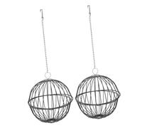 DRESSOOS 2pcs Hanging Feeder for Small Animals Multi-function Grass Dispenser for Guinea Pigs and Chinchillas Design for Playtime and Feeding