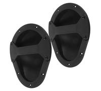 DRESSOOS 2pcs Heavy-duty Recessed Speaker Handles Black F-type Side Pulls for Audio Equipment 226 * 185mm Replacement Handles Suitable for Loudspeakers and Cabinets