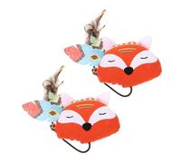 DRESSOOS 2pcs Interactive Plush Cat Chew Toy Cute Cartoon Design for Indoor Cats Soft and Pet Toys Engaging Scratch and Play for Kittens for Teething and Entertainment