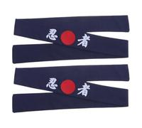 DRESSOOS 2pcs Japanese Style Cloth Headbands for Men, Comfortable and Smooth Feeling Wide Headband Suitable for Karate Training, Cooking, and Sushi Chef Use