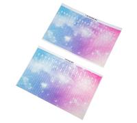 DRESSOOS 2pcs Kalimba Scale Stickers for Beginners Fretboard Decals Easy to Install Music Learning Tools for Thumb Piano Note Designs