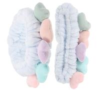 DRESSOOS 2pcs Kawaii Heart Headband Makeup Headbands for Women for Spa Daily Use and Makeup Application