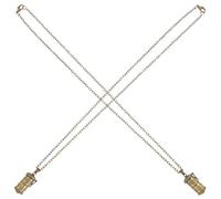 DRESSOOS 2pcs Memorial Ashes Urn Necklace for Men and Women, Cylindrical Cremation Pendant with Six-character Inscription, Keepsake Necklace for Pet and Human Ashes, Openable Urn Jewelry