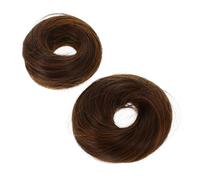 DRESSOOS 2pcs Messy Bun Hairpiece Hair Ring Bun Hair Extensions Ponytail Holder Wig for Events