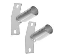 DRESSOOS 2pcs Metal Broom Handle Bracket Threaded Tip Replacement for Telescopic Extension Pole, Push Broom and Dust Mop Handle Adapter for Floor Brush Cleaning Tools
