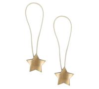 DRESSOOS 2pcs Metal Star Shape Curtain Tie Backs Punch-free Magnetic Curtain Holder Backs Decorative Accessories Holds in Position for Living Room Bedroom