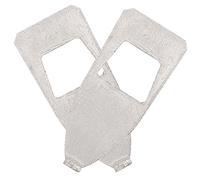 DRESSOOS 2pcs Metal Violin Bow Tips Violin Bow Repair Parts Maintenance and Replacement