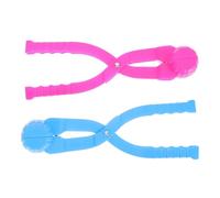 DRESSOOS 2pcs Outdoor Snow Clips Large Maker Clamp Tool for Winter Battles Safe Smooth Surface Easy to Use for Family Fun and Holiday Games Random Color