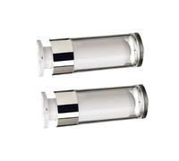DRESSOOS 2pcs Plastic Bamboo Travel Containers Lock Grade Vacuum Bottles for Cosmetics Refillable