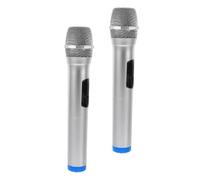 DRESSOOS 2pcs Plastic Boys and Girls Microphone Toys Fake Vintage Stage Props for Boys and Girls Interview Performance