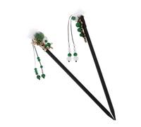DRESSOOS 2pcs Retro Hairpin Elegant Shaped Hair Pin for Hanfu Chignon Bun Hair Stick Decorative Hairpins