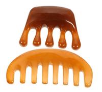DRESSOOS 2Pcs Scalp Massager Comb Wide Tooth Hair Massage Tool for Itch Relief and Neck Relaxation Suitable for Long and Curly Hair