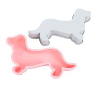 DRESSOOS 2pcs Silicone Dog Shaped Chocolate Mold Non-Stick Candy Baking Mold Sturdy Fine Texture Kitchen Use for Day Treats