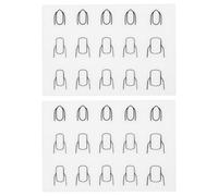 DRESSOOS 2pcs Silicone Nail Pad Nail Art Pad Waterproof Reusable Manicure Mat White for Personal Use and Professional Salon Art Decals Practice