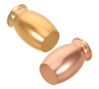 DRESSOOS 2pcs Small Metal Pet Urns with Paw Print Keepsake Cremation Boxes for Dogs and Cats Elegant Space-saving Memorial Holders for Ashes Remembrance and Loss