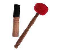 DRESSOOS 2pcs Tibetan Singing Bowl Mallet Wooden Stick for Singing Bowl Felt Chanting Mallets Buddha Sound Strikers