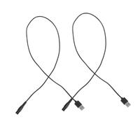 DRESSOOS 2pcs USB Shaped Power Cord Charger Cable for Electric Trimmers High Conductivity Copper Wire with Heat Resistant Rubber Jacket Portable Replacement Accessory