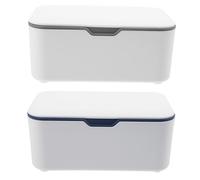 DRESSOOS 2pcs Wet Wipes Box Handheld Tissue Box Portable Wipe Dispenser Convenient for Outdoor Use Storage for Parent Functionality