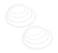 DRESSOOS 2sets Drum Mute Ring Snare Drum Silence Circles for Practice Durable Film Material Easy to Install Portable for Beginners