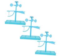 DRESSOOS 3 Sets DIY Wind Indicator Kit for Stem Classroom Weather Vane Model with Wind Speed Anemometer Function Preschool Science Teaching Tool for Cooperative Assembly and Environmental