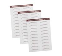 DRESSOOS 3 Sheets Eyebrow Stickers for Women Easy Application Smudge Temporary Brow Decals Simulation for Authentic Looks for Beginners Brown