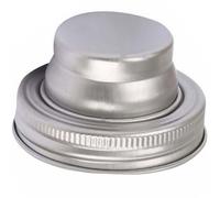 DRESSOOS 304 Stainless Steel Mason Jar Shaker Lid with Mesh Filter for Cocktail Shaker, Pepper and Flour Jar Caps, Silver Bar Strainer Lid for Home and Bar Use