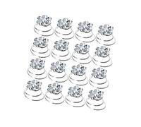 DRESSOOS 36pcs White Spiral Crystal Rhinestone Hair Clips Mini Spiral Hair Pins for Women Diy Hairstyling Accessories