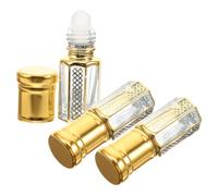 DRESSOOS 3ml Perfume Sample Bottles Empty Essential Oil Roller Bottles Fashionable Glass Perfume Containers Portable and Reusable